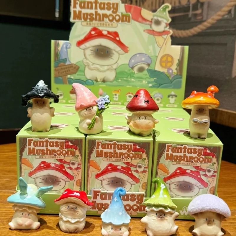 Genuine Cat Pai Fantasy Mushroom Series Blind Box Desktop Ornaments For Friends' Birthday Christmas Gifts Decor Cat Lovers
Genuine Cat Pai Fantasy Mushroom Series Blind Box Desktop Ornaments For Friends' Birthday Christmas Gifts Decor Cat Lovers