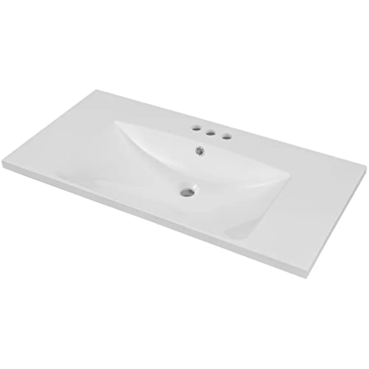 30 Ceramic Bathroom Vanity Sink Top, Modern White Vanity Top for cabinet with Triple Faucet Holes
30 Ceramic Bathroom Vanity Sink Top, Modern White Vanity Top for cabinet with Triple Faucet Holes