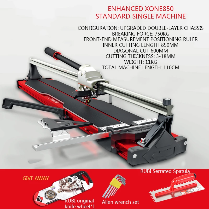 Xone1200 Ceramic Tile Cutter Reinforced Manual Ceramic Tile And Floor Tile Push-Pull Knife High-Precision Knife
Xone1200 Ceramic Tile Cutter Reinforced Manual Ceramic Tile And Floor Tile Push-Pull Knife High-Precision Knife