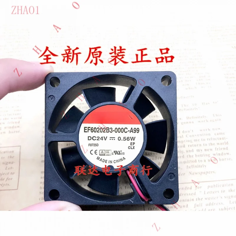 Z for SUNON EF60202B3-000C-A99 6020 6CM DC24V 0.56W 2-Wire Cooling Fan
Z for SUNON EF60202B3-000C-A99 6020 6CM DC24V 0.56W 2-Wire Cooling Fan