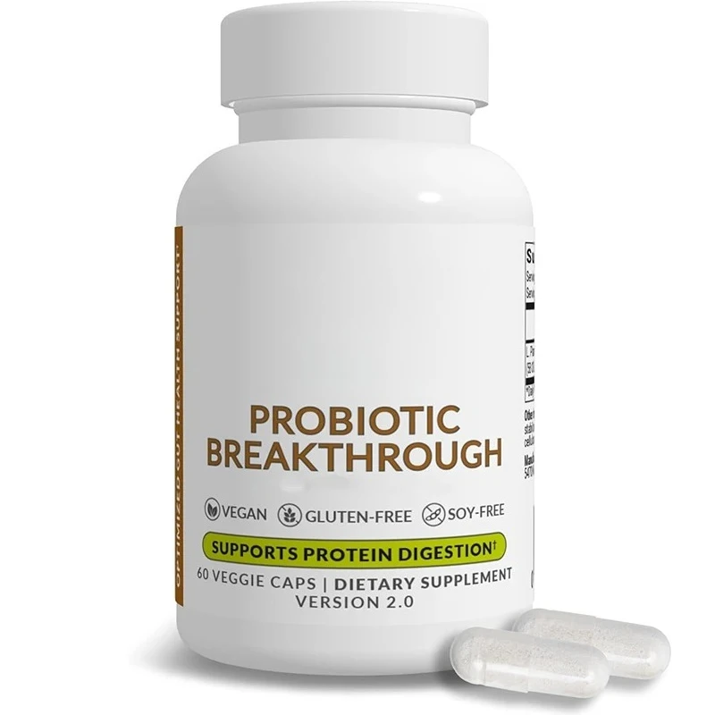 Protein hydrolyzed prebiotics and probiotic supplements -Lactobacillus plantarum for bloating and intestinal relief, 60 capsules 
Protein hydrolyzed prebiotics and probiotic supplements -Lactobacillus plantarum for bloating and intestinal relief, 60 capsules