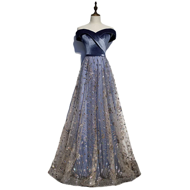 Chorus Evening Dress for Women 2025 New Style Banquet One Shoulder Long Style Celebrity Party Style Performance Dress Long Dress
Chorus Evening Dress for Women 2025 New Style Banquet One Shoulder Long Style Celebrity Party Style Performance Dress Long Dress
