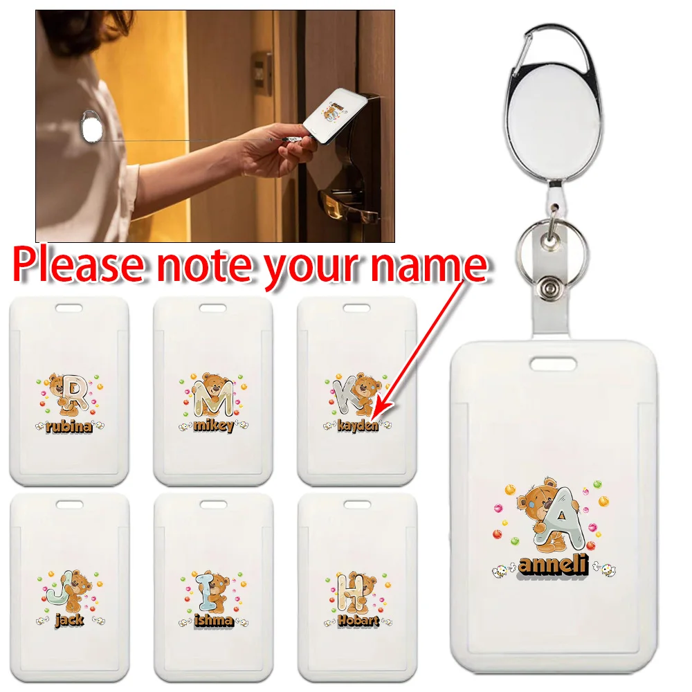Customized Name Retractable ID Badge Clip Keychain Name Tag Employee Card Cover Holder Clip Security Accessories Personalized
Customized Name Retractable ID Badge Clip Keychain Name Tag Employee Card Cover Holder Clip Security Accessories Personalized