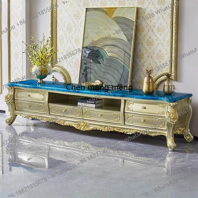 Европейский мраморный комплект: тумба под ТВ и журнальный столик, комбинированный набор для большой квартиры, гостиной, полностью из массива дерева, с резьбой, напольный шкаф с цветочным орнаментом
Европейский мраморный комплект: тумба под ТВ и журнальный столик, комбинированный набор для большой квартиры, гостиной, полностью из массива дерева, с резьбой, напольный шкаф с цветочным орнаментом