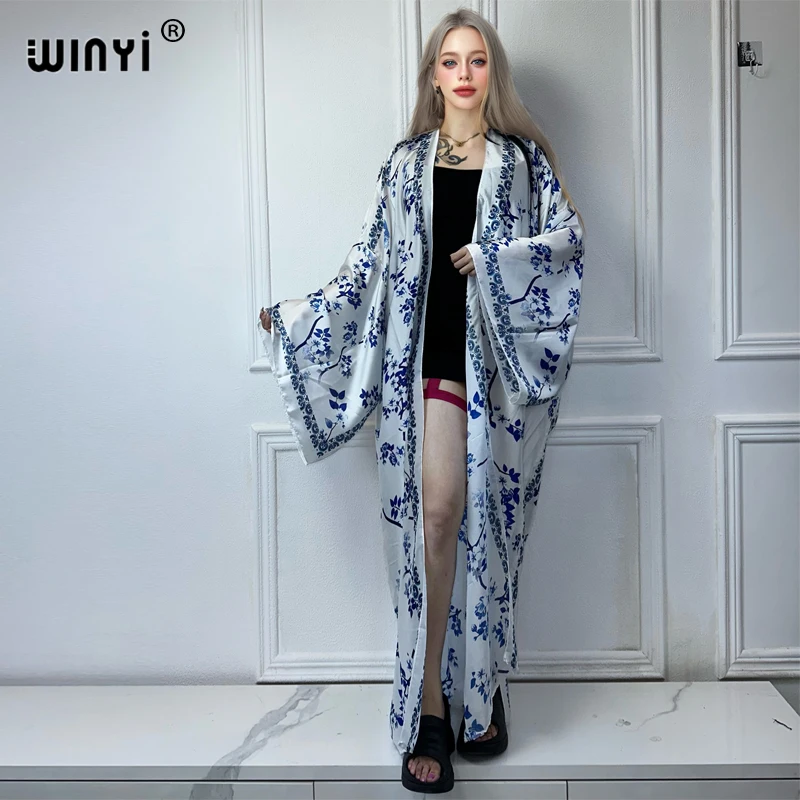 Кимоно WINYI женское летнее, элегантный кардиган с абстрактным принтом, блузка, Пляжная Макси-платье в стиле бохо, Женская юбка-халат
Кимоно WINYI женское летнее, элегантный кардиган с абстрактным принтом, блузка, Пляжная Макси-платье в стиле бохо, Женская юбка-халат
