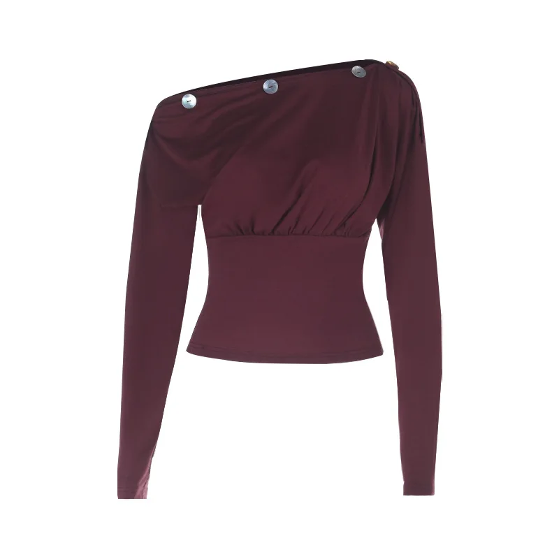 Adjustable Off-Shoulder Top 2025, Women's Long Sleeve Streetwear Tee Ins Style Autumn New Arrival
Adjustable Off-Shoulder Top 2025, Women's Long Sleeve Streetwear Tee Ins Style Autumn New Arrival