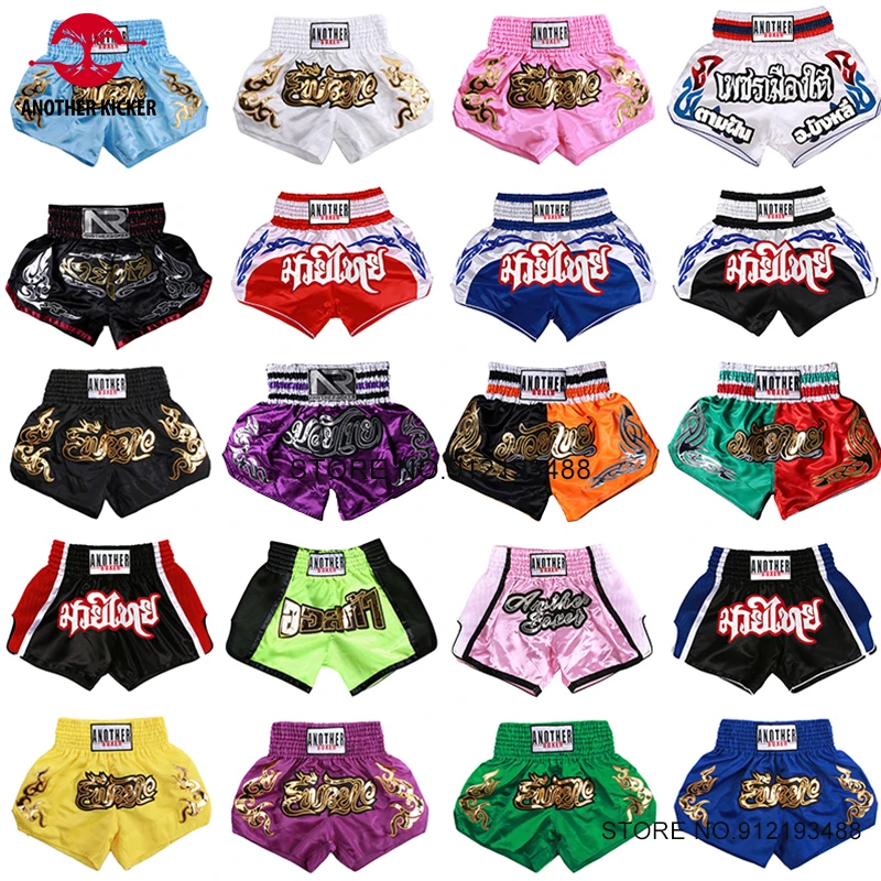 Шорты Muay Thai для мужчин и женщин, Детские тренировочные штаны с вышивкой, кикбо, боевые искусства, одежда для боевых искусств
Шорты Muay Thai для мужчин и женщин, Детские тренировочные штаны с вышивкой, кикбо, боевые искусства, одежда для боевых искусств