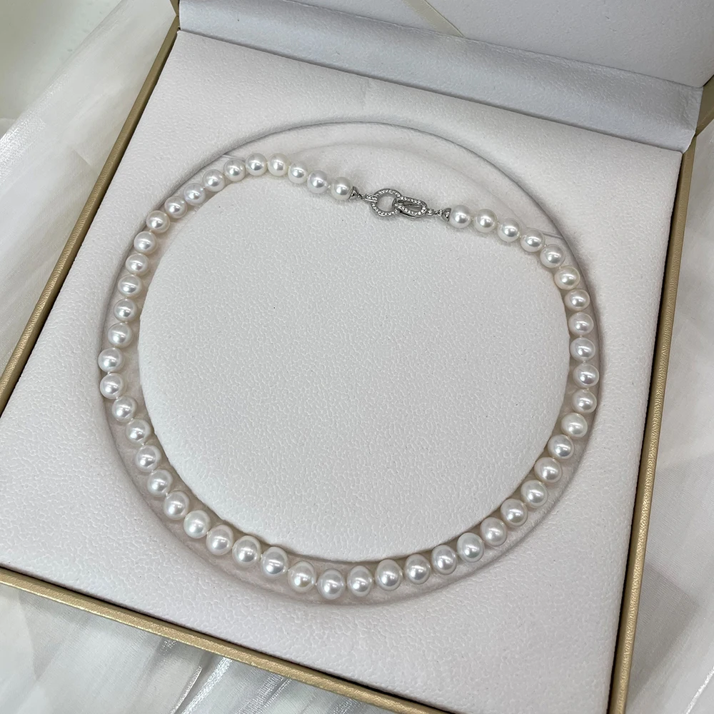 Белый круглый жемчуг 18 дюймов — натуральный пресноводный рост 8-9 мм, высокий блеск, классический вневременной дизайн PN040
Белый круглый жемчуг 18 дюймов — натуральный пресноводный рост 8-9 мм, высокий блеск, классический вневременной дизайн PN040