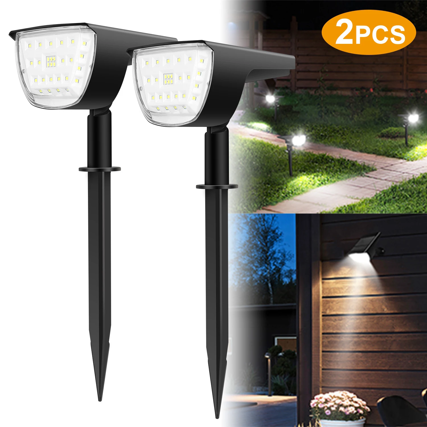 Solar Lights Outdoor Waterproof 32 LED Landscape Spotlights US Stock Fast Shipping 3 Modes Solar Powered Wall Security Lighting for Yard Garden Patio Driveway Pathway Walkway Ground Stake Pack
Solar Lights Outdoor Waterproof 32 LED Landscape Spotlights US Stock Fast Shipping 3 Modes Solar Powered Wall Security Lighting for Yard Garden Patio Driveway Pathway Walkway Ground Stake Pack