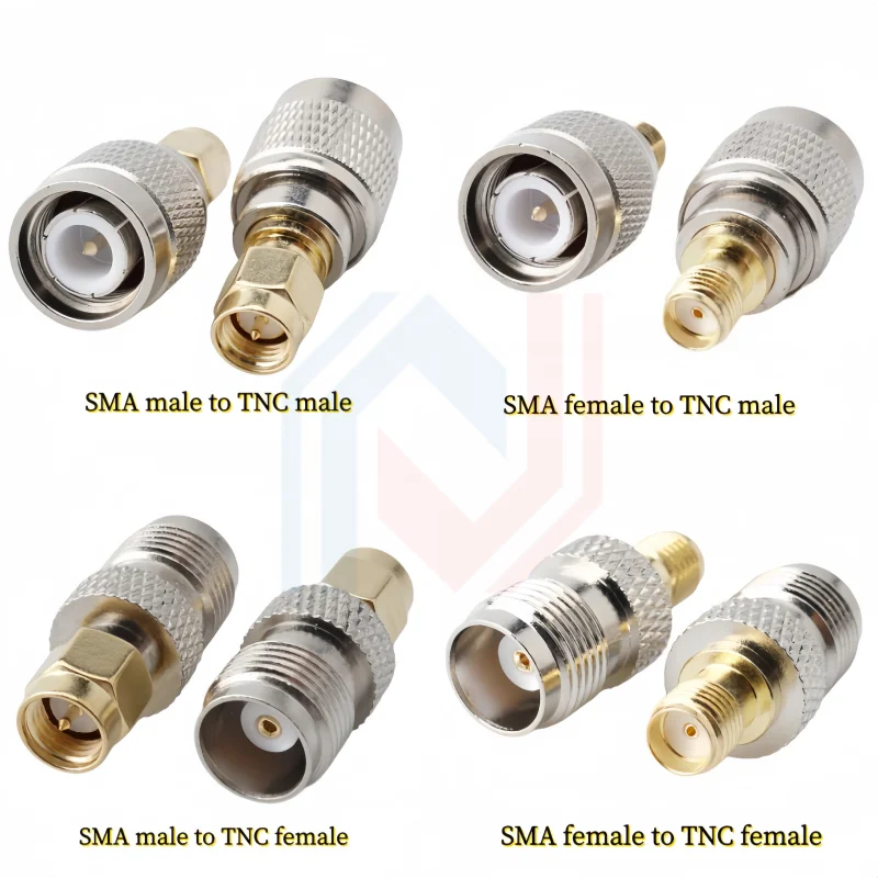 Coaxial RF connector TNC to SMA adapter SMA male/Female to TNC male/female SMAKJ made of copper
Coaxial RF connector TNC to SMA adapter SMA male/Female to TNC male/female SMAKJ made of copper