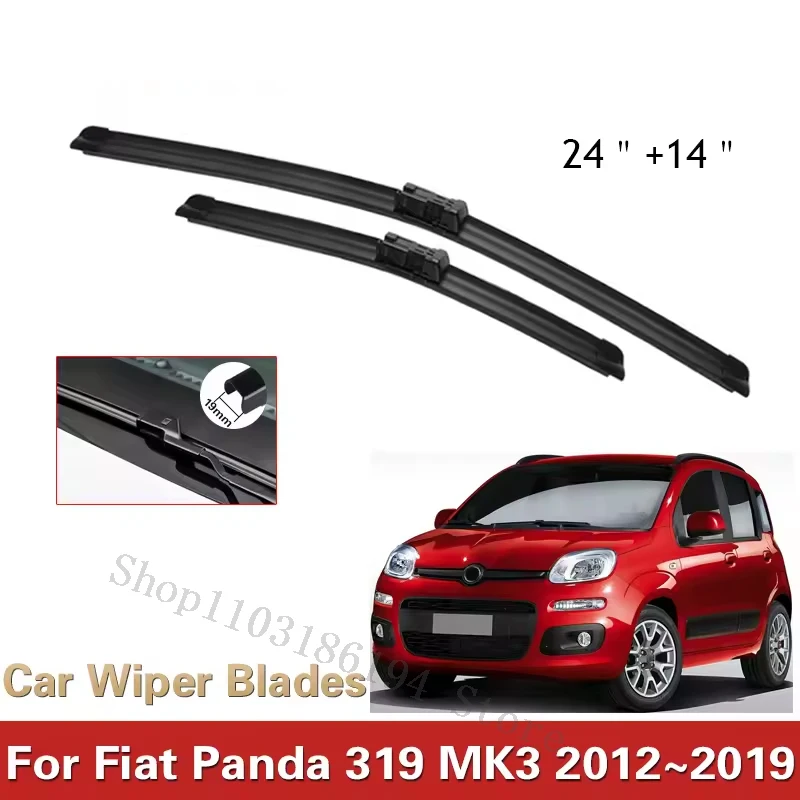 Car Wiper Blades for Fiat Panda 319 MK3 2012~2019 2013 2014 2015 2016 2017 Front Window Windshield Windscreen Car Accessories
Car Wiper Blades for Fiat Panda 319 MK3 2012~2019 2013 2014 2015 2016 2017 Front Window Windshield Windscreen Car Accessories
