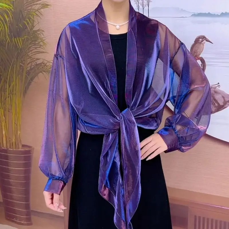 Solid Color Up Open Front Shrug Ladies Shawl Cropped Beach New Summer Sun Protection Clothing Air-Conditioning Shirt A441
Solid Color Up Open Front Shrug Ladies Shawl Cropped Beach New Summer Sun Protection Clothing Air-Conditioning Shirt A441