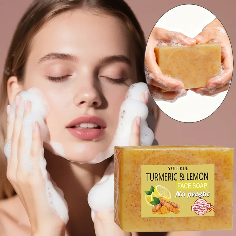 100g handmade turmeric soap, lemon citric acid soap, for bathing and facial use, deeply cleanses the skin on the face and body
100g handmade turmeric soap, lemon citric acid soap, for bathing and facial use, deeply cleanses the skin on the face and body