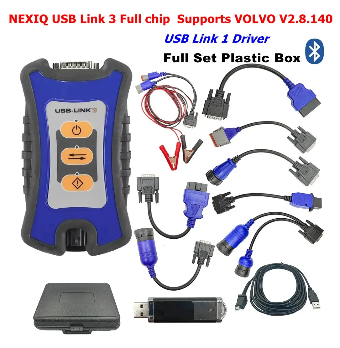 2025 for NEXIQ3 full chip NEXIQ 3 USB Link Bluetooth truck fault diagnosis instrument supports VOLVO V2.8.140
2025 for NEXIQ3 full chip NEXIQ 3 USB Link Bluetooth truck fault diagnosis instrument supports VOLVO V2.8.140
