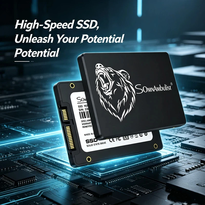 SomnAmbulist 2.5 Inch SATA 3.0 Internal SSD, 128GB to 2TB High Speed Stable Reliable Drive Wholesale for Laptop Desktop PC
SomnAmbulist 2.5 Inch SATA 3.0 Internal SSD, 128GB to 2TB High Speed Stable Reliable Drive Wholesale for Laptop Desktop PC