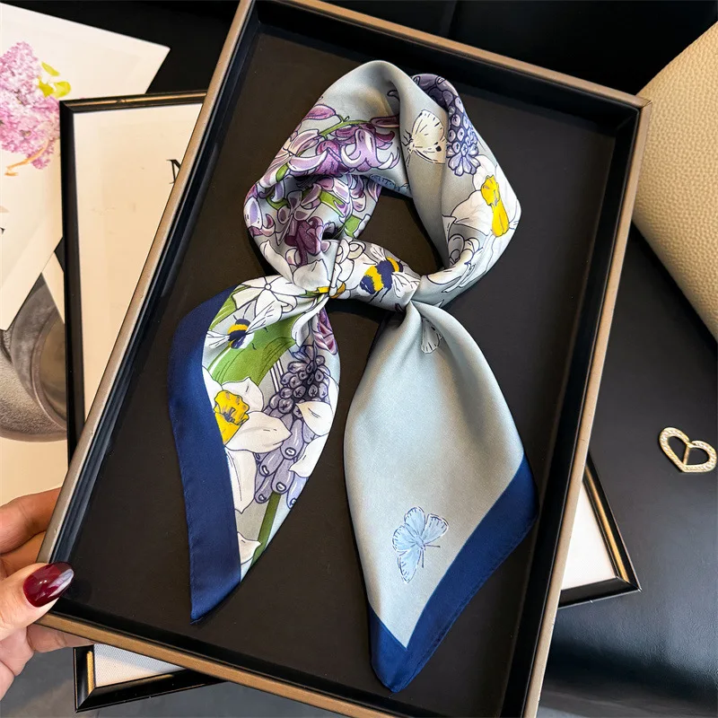 Hijab Silk Scarf Luxury Square Shawl Wraps Bandana Headband Ribbon Handkerchief Accesories Female Headscarf Hair Bands
Hijab Silk Scarf Luxury Square Shawl Wraps Bandana Headband Ribbon Handkerchief Accesories Female Headscarf Hair Bands