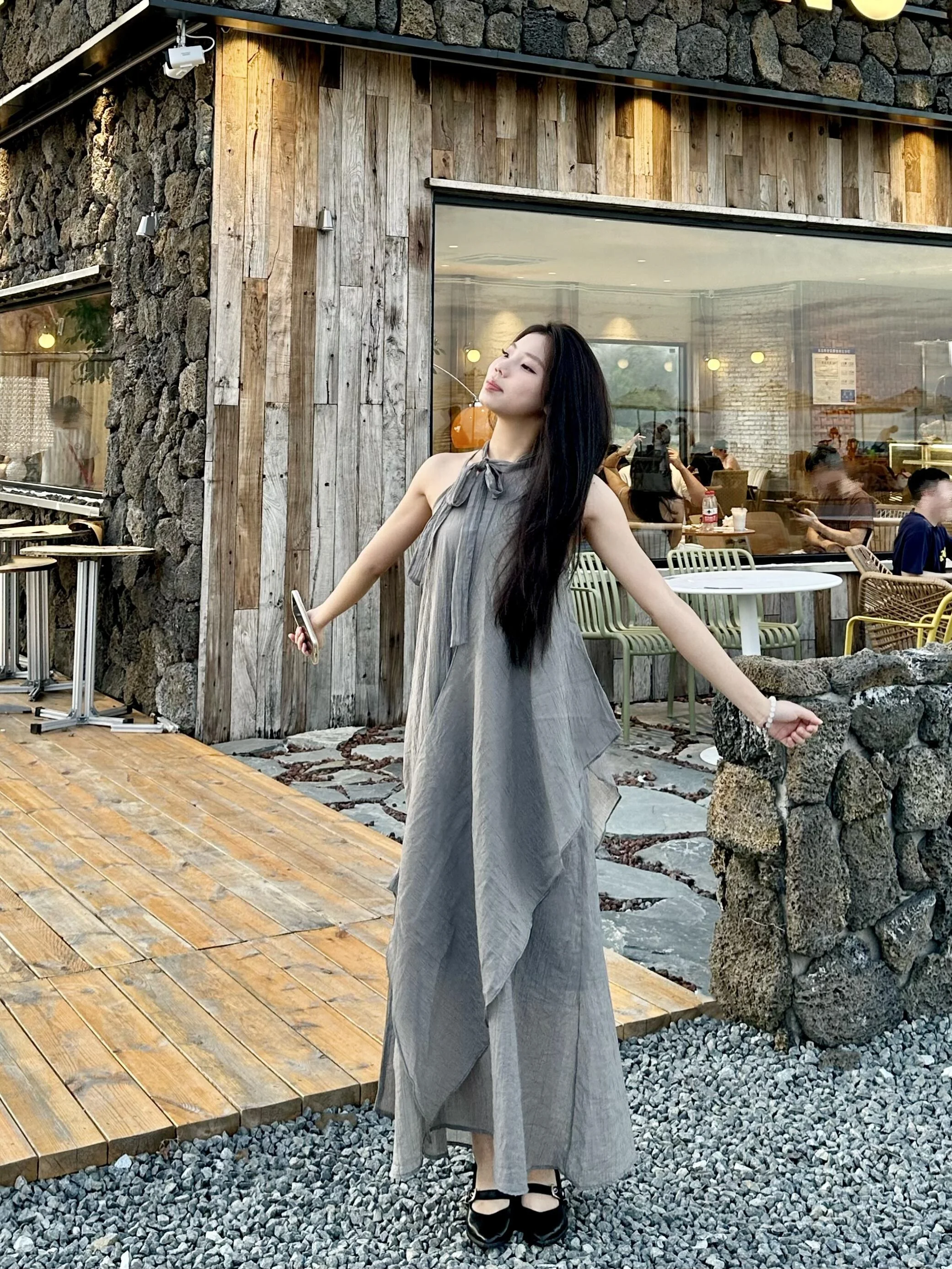 Summer Grey Off-Shoulder Irregular Hem Dress Women's Neck Hanging Strap Dress Beach Vacation Style Two-Piece Set Knot
Summer Grey Off-Shoulder Irregular Hem Dress Women's Neck Hanging Strap Dress Beach Vacation Style Two-Piece Set Knot