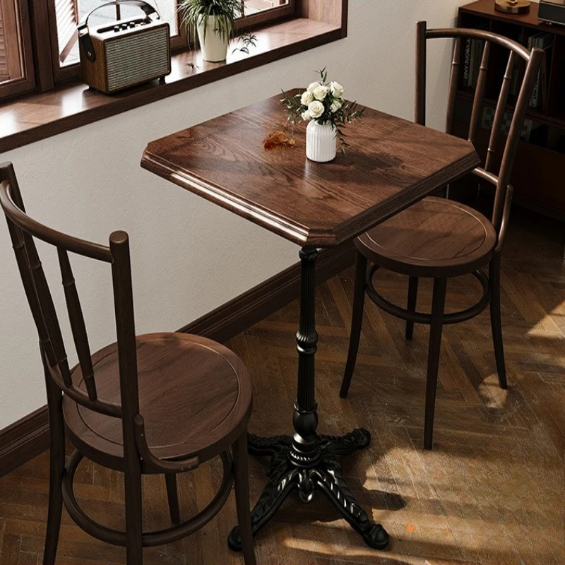Coffee table and chair combination coffee shop table retro table and chairs
Coffee table and chair combination coffee shop table retro table and chairs