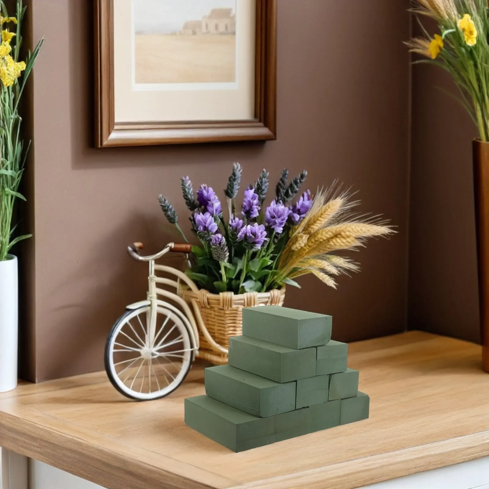 10Pcs Green Floral Foam Blocks Rectangular Flower Arranging Bricks 9x4 Inch Wet Dry Plant Foam Wedding Bouquet Decoration
10Pcs Green Floral Foam Blocks Rectangular Flower Arranging Bricks 9x4 Inch Wet Dry Plant Foam Wedding Bouquet Decoration