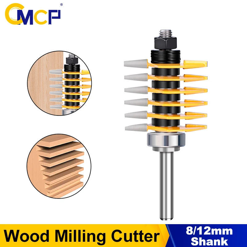 CMCP 8mm 12mm Shank Milling Cutter Adjustable Finger Joint Router Bit Rail Reversible Finger Joint Glue Router Bit Tenon Cutter
CMCP 8mm 12mm Shank Milling Cutter Adjustable Finger Joint Router Bit Rail Reversible Finger Joint Glue Router Bit Tenon Cutter