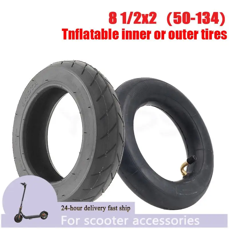 8.5-inch 8 1/2x2 (50-134) inner tube outer tire used for replacing parts of light electric scooter tires
8.5-inch 8 1/2x2 (50-134) inner tube outer tire used for replacing parts of light electric scooter tires
