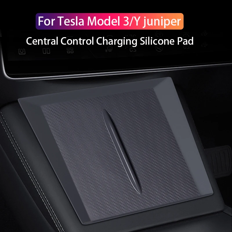 Wireless charging silicone pad For Tesla Model 3/Y 2025 2026 Juniper Central control non-slip mat Car interior accessories
Wireless charging silicone pad For Tesla Model 3/Y 2025 2026 Juniper Central control non-slip mat Car interior accessories