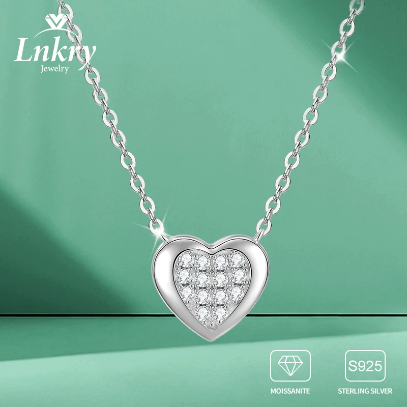 Lnkry 1.5MM Certified Moissanite Necklaces Collier Argent 925 Sterling Silver Heart Shaped Pendant Necklace Jewelry For Women
Lnkry 1.5MM Certified Moissanite Necklaces Collier Argent 925 Sterling Silver Heart Shaped Pendant Necklace Jewelry For Women