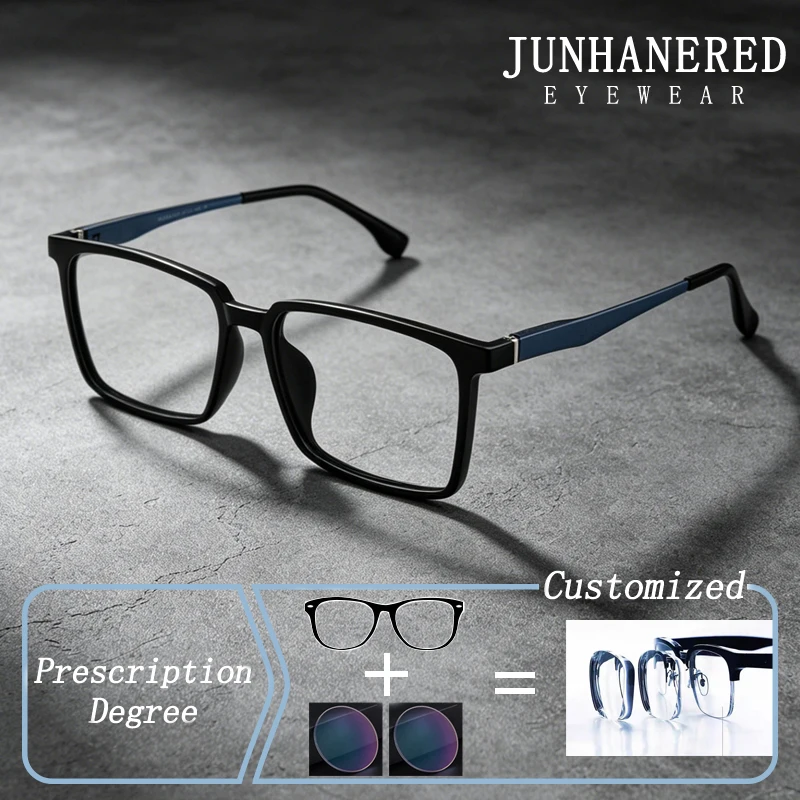 Retro Ultra-lightweight Square Alloy Frame Photochromic Prescription Glasses Anti Blue Ray Hyperopia Myopia Astigmatism Eyewear
Retro Ultra-lightweight Square Alloy Frame Photochromic Prescription Glasses Anti Blue Ray Hyperopia Myopia Astigmatism Eyewear