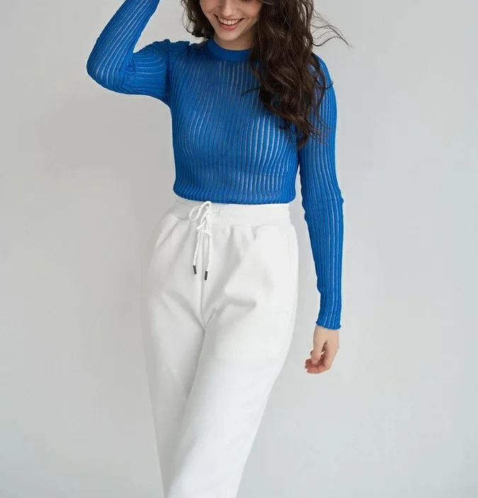 Hollow knitwear spring summer sexy slim wool round neck long sleeve thin pit strip knitwear
Hollow knitwear spring summer sexy slim wool round neck long sleeve thin pit strip knitwear