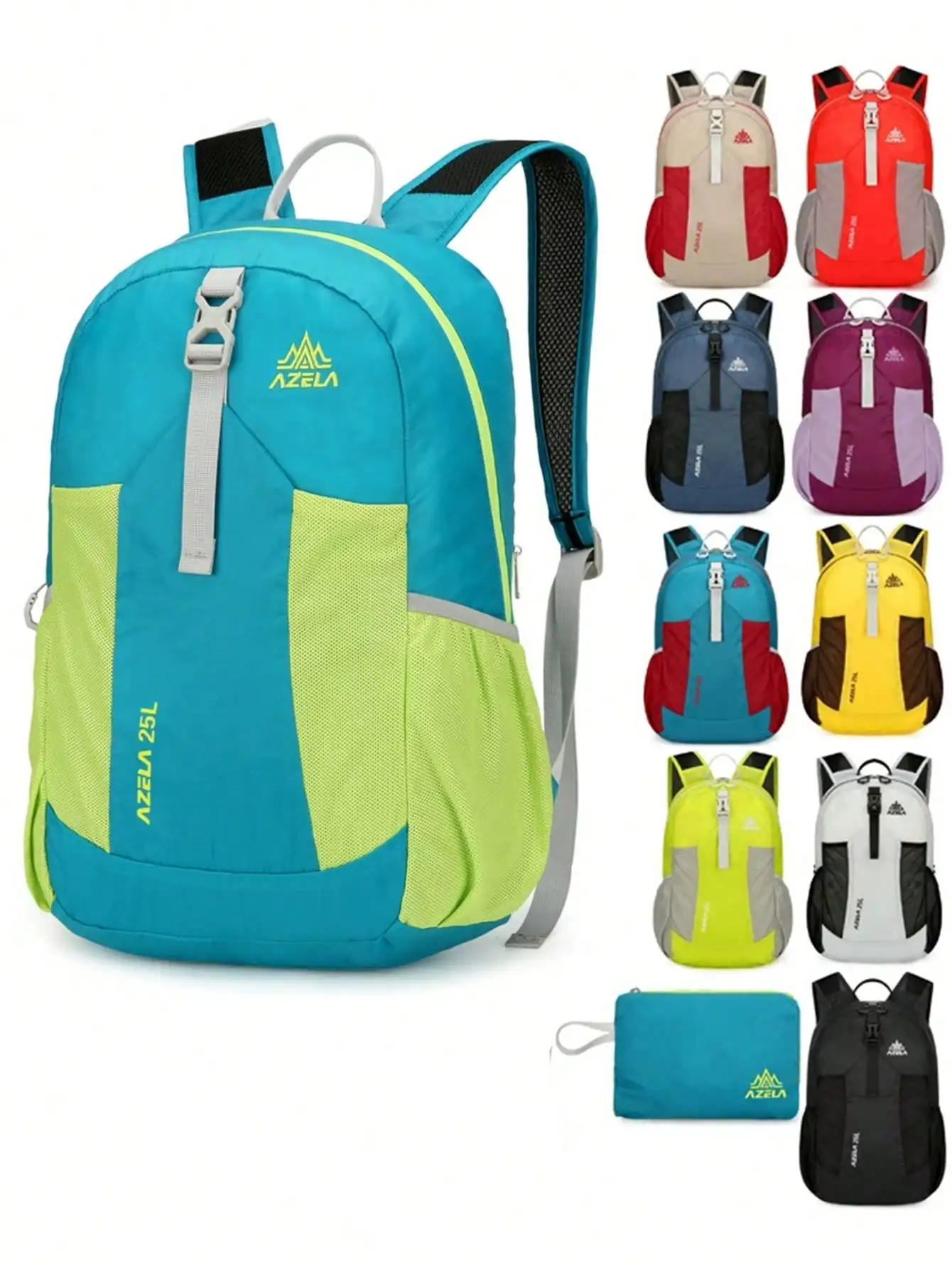 1pc Lightweight Foldable Skin Backpack, Portable Travel Bag, Outdoor Sports Cycling Backpack With Large Capacity For Men And Women
1pc Lightweight Foldable Skin Backpack, Portable Travel Bag, Outdoor Sports Cycling Backpack With Large Capacity For Men And Women