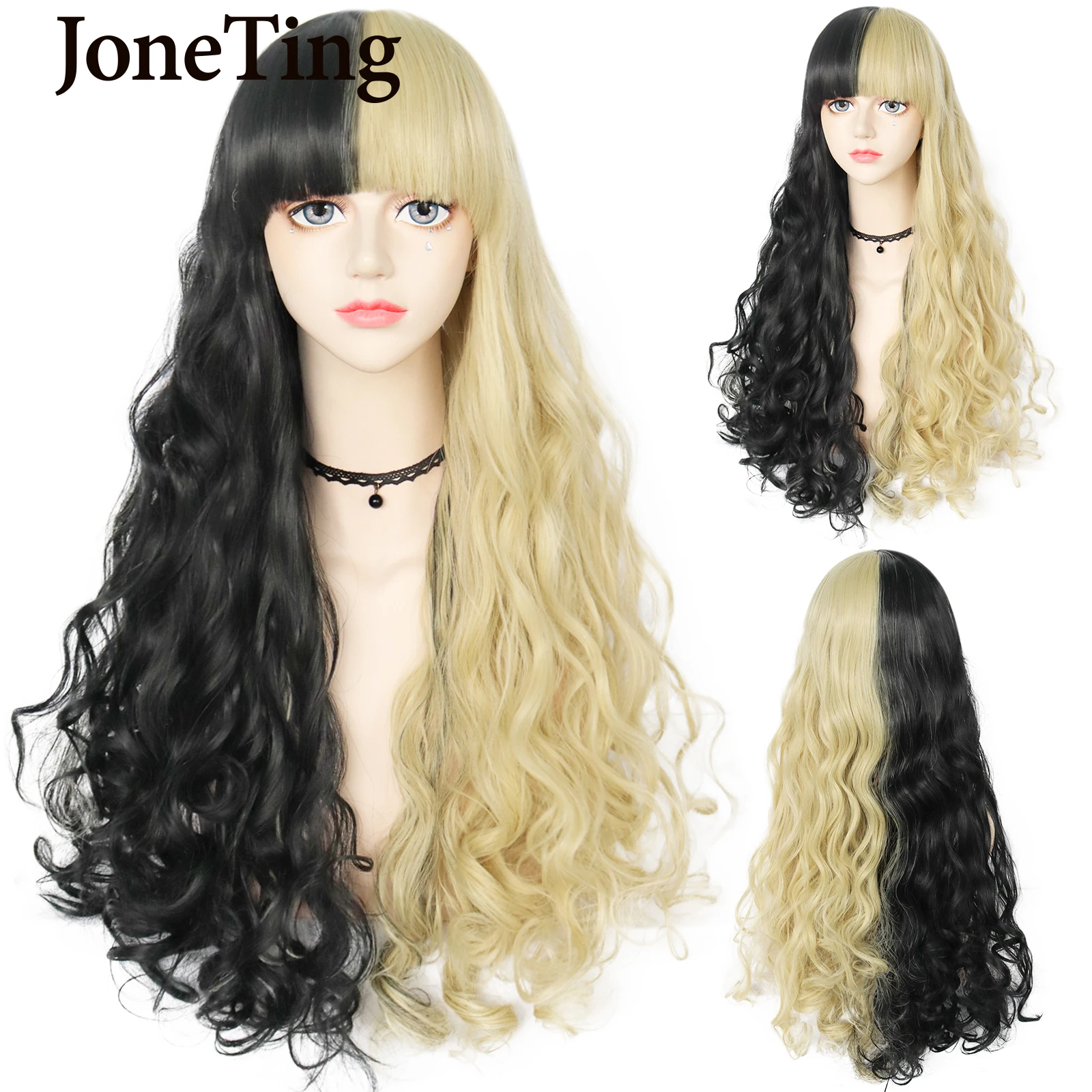 JT Synthetic Black Brown Wigs Ombre Long Water Wave Cosplay Wigs Pink Lolita Wigs Heat Resistant For Women DevilPunk Style
JT Synthetic Black Brown Wigs Ombre Long Water Wave Cosplay Wigs Pink Lolita Wigs Heat Resistant For Women DevilPunk Style