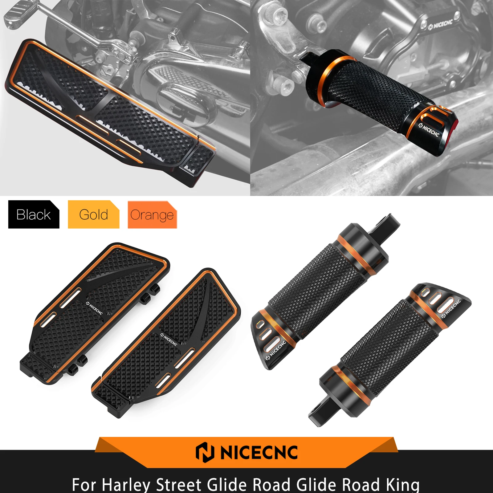NICECNC For Harley Street Glide FLHX Road Glide FLTRX /Special Road King FLHR 2017-2024 Rider Footboards Passenger Footpeg Pedal
NICECNC For Harley Street Glide FLHX Road Glide FLTRX /Special Road King FLHR 2017-2024 Rider Footboards Passenger Footpeg Pedal