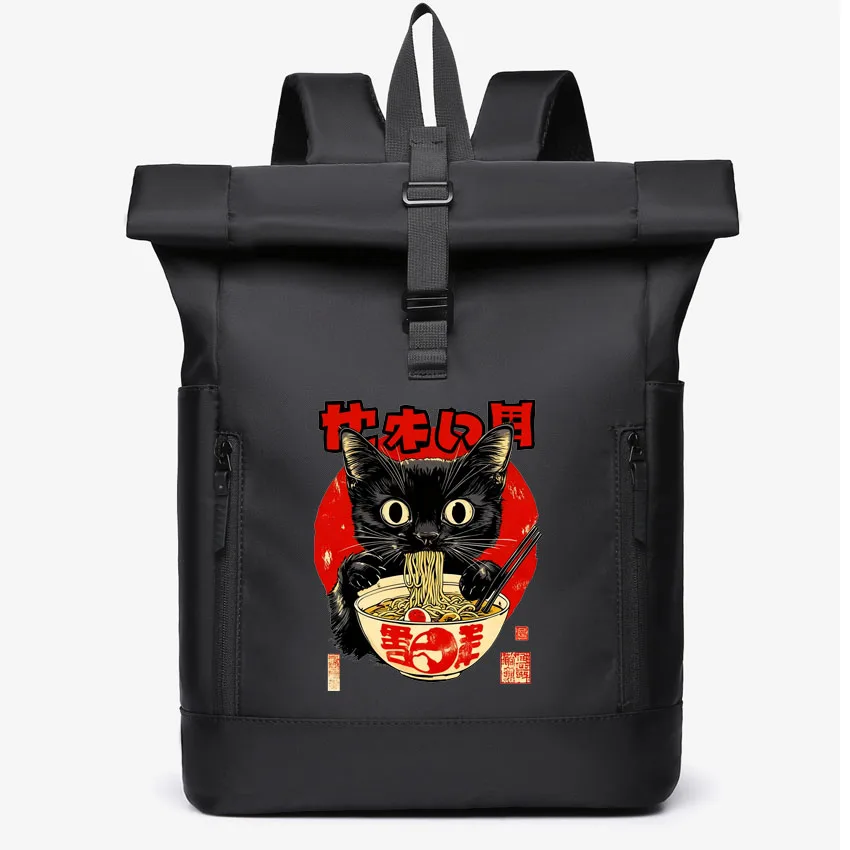 Men's Women Backpack Cat Ramen Japanese Funny Graphic Printed Waterproof Computer Bag Commuting Rolling Top Student Bookbag
Men's Women Backpack Cat Ramen Japanese Funny Graphic Printed Waterproof Computer Bag Commuting Rolling Top Student Bookbag