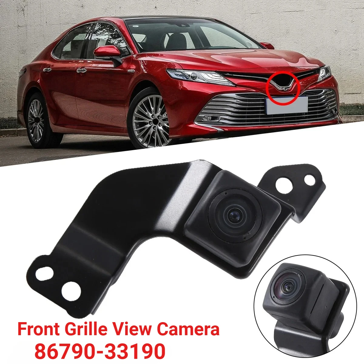 Car Front View Grille Camera 86790-33190 for Toyota Camry Hybrid MXVA71 AXVA70 AXVH7 Surround Parking Assist Camera
Car Front View Grille Camera 86790-33190 for Toyota Camry Hybrid MXVA71 AXVA70 AXVH7 Surround Parking Assist Camera