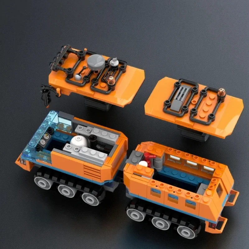 280PCS MOC City Champions Super Car Articulated Tracked Vehicle Arctic Orange Model Technology DIY Assembly Building Blocks Gift
280PCS MOC City Champions Super Car Articulated Tracked Vehicle Arctic Orange Model Technology DIY Assembly Building Blocks Gift