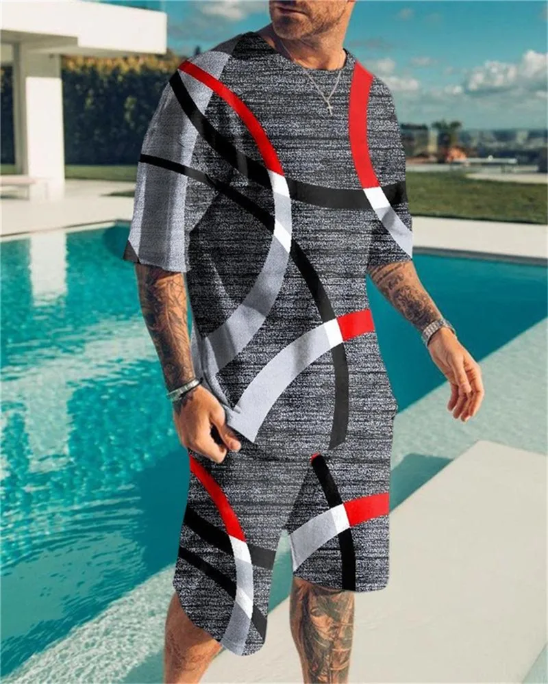 Summer Men's Suit Short Sleeve T-Shirt Suit New in Matching Sets Tracksuit Casual Tees Sportswear Man Oversized T-shirt
Summer Men's Suit Short Sleeve T-Shirt Suit New in Matching Sets Tracksuit Casual Tees Sportswear Man Oversized T-shirt