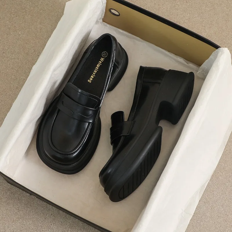 Women's Loafers Fashion Comfortable Mary Jane Shoes Designer Shoes for Women British Leather Shoe Spring Round Toe Platform Shoe
Women's Loafers Fashion Comfortable Mary Jane Shoes Designer Shoes for Women British Leather Shoe Spring Round Toe Platform Shoe