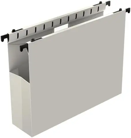 Heavy Duty Hanging File Folders, Letter Size, 12 Pack, 2" Expandable, Plastic with Tabs
Heavy Duty Hanging File Folders, Letter Size, 12 Pack, 2" Expandable, Plastic with Tabs