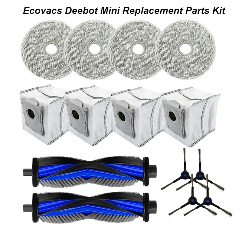 Ecovacs Deebot Mini Replacement Parts Kit - Main Brush, Side Brush, Filters, Mop Pads, Dust Bags
Ecovacs Deebot Mini Replacement Parts Kit - Main Brush, Side Brush, Filters, Mop Pads, Dust Bags