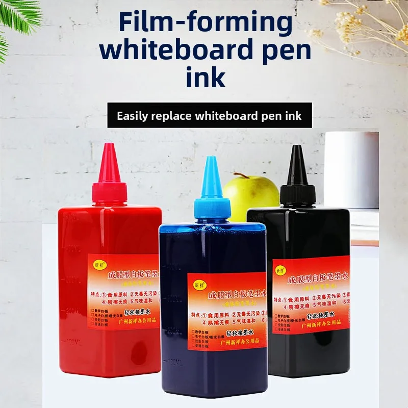 Film-forming Whiteboard Marker Ink for Teaching and Office Use, Large Bottle 500ML, Easy-to-Erase Whiteboard Marker Refills
Film-forming Whiteboard Marker Ink for Teaching and Office Use, Large Bottle 500ML, Easy-to-Erase Whiteboard Marker Refills