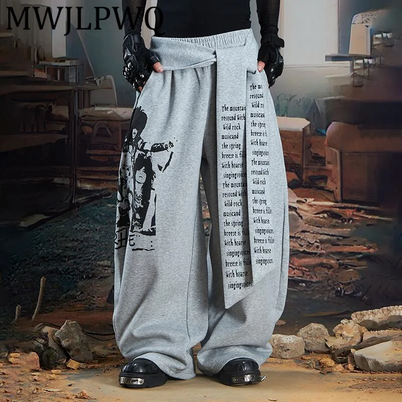 MWJLPWQ Men's Letter Printed Design Niched Y2K Tie Machete Sweatpants High Street Fashion Autumn Loose Casual Long Pants 11916
MWJLPWQ Men's Letter Printed Design Niched Y2K Tie Machete Sweatpants High Street Fashion Autumn Loose Casual Long Pants 11916