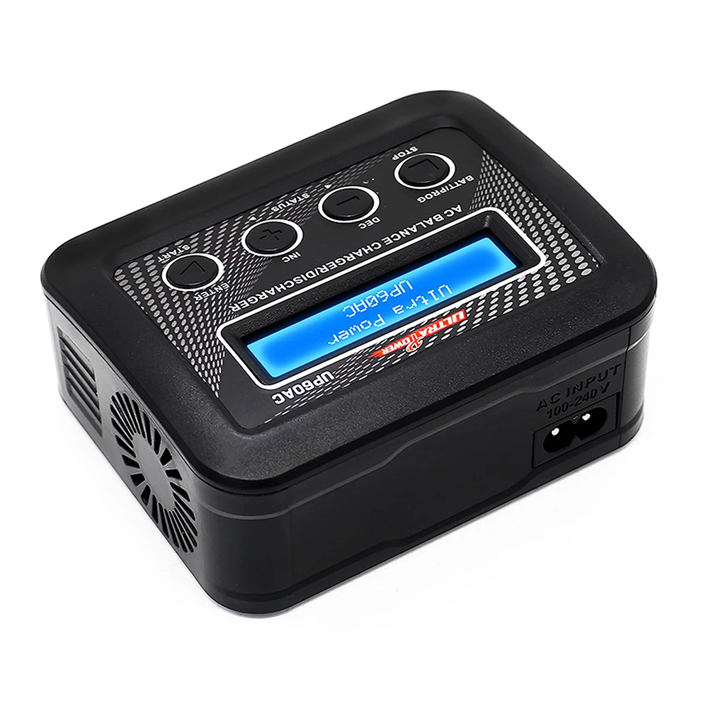 ULTRA POWER UP60AC 60W 6A 2-4S Зарядное устройство для литиевых батарей Поддержка большинства батарей на рынке Мультизарядное устройство Ultra Power UP6OAC 60W
ULTRA POWER UP60AC 60W 6A 2-4S Зарядное устройство для литиевых батарей Поддержка большинства батарей на рынке Мультизарядное устройство Ultra Power UP6OAC 60W