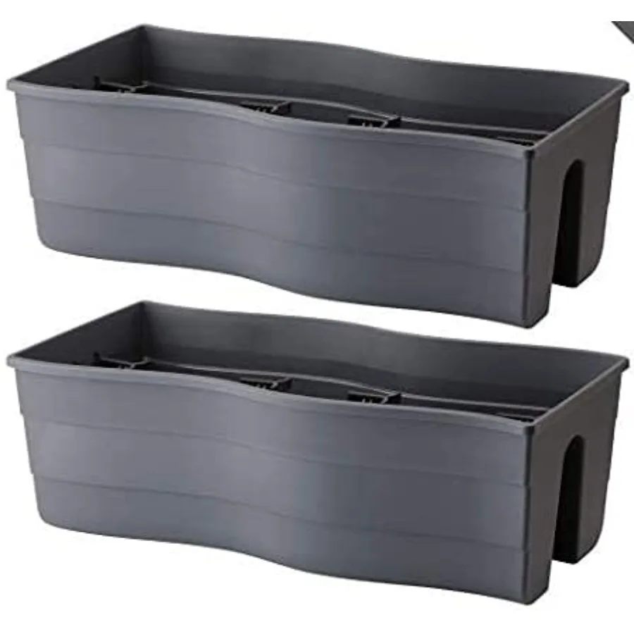 Ridge Rail Long Rectangular Flower Pot Indoor/Outdoor Hanging Rail Planter Lightweight Weatherproof Flower Box - Balcony Plante
Ridge Rail Long Rectangular Flower Pot Indoor/Outdoor Hanging Rail Planter Lightweight Weatherproof Flower Box - Balcony Plante