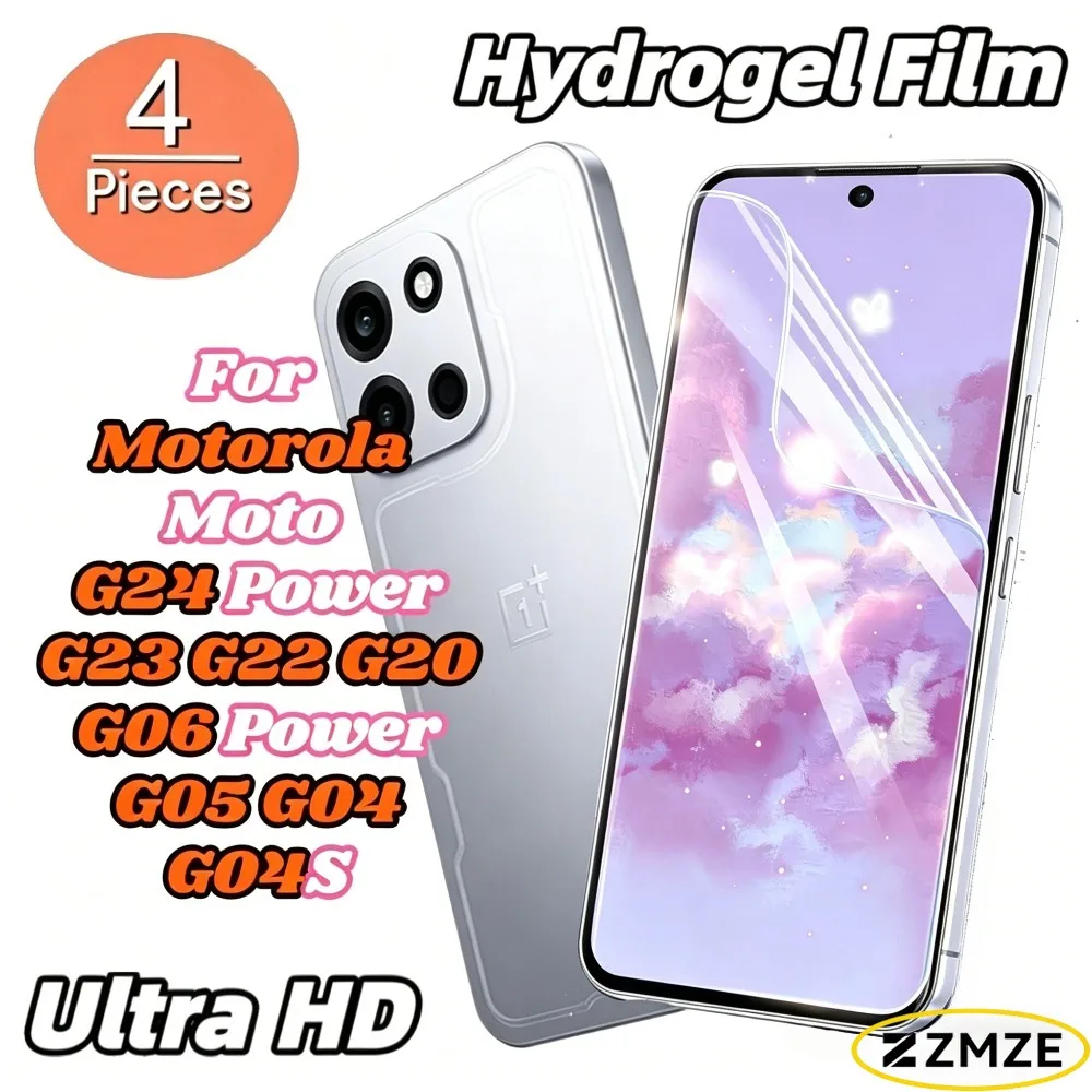 4 Pieces Hydrogel Films for Motorola Moto G04 G04S G05 G22 G20 G23 G24 G06 Power Ultra Clear Ultra Thin Glossy Screen Protector
4 Pieces Hydrogel Films for Motorola Moto G04 G04S G05 G22 G20 G23 G24 G06 Power Ultra Clear Ultra Thin Glossy Screen Protector