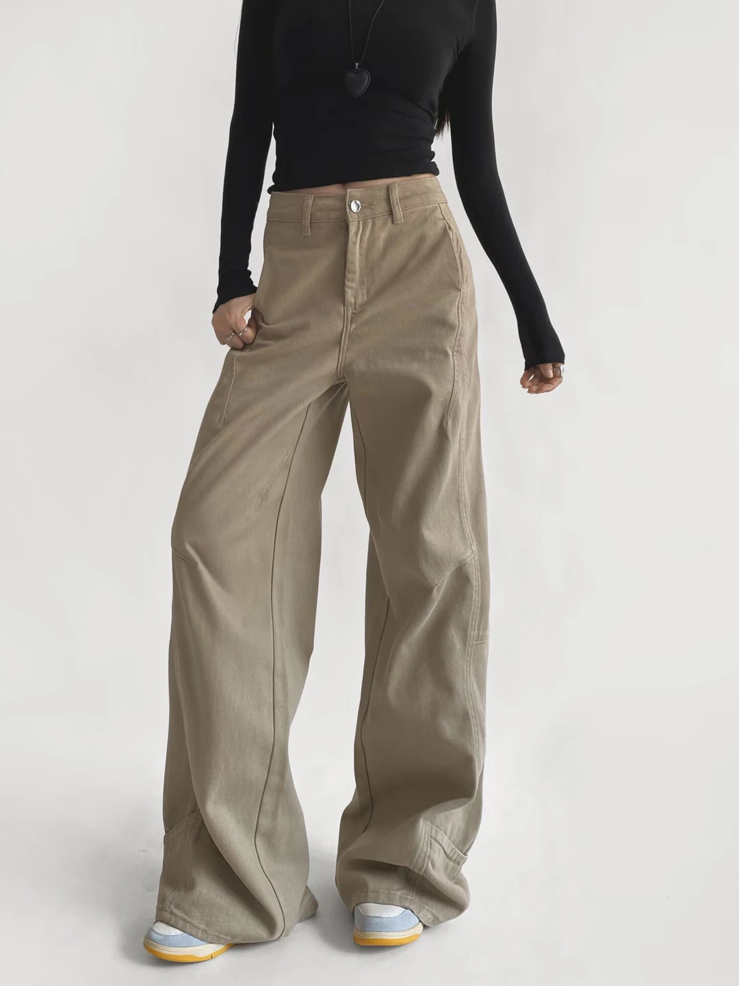 American Style Hot Girl Casual Straight Leg Jeans Khaki Color Women's Spring Autumn Loose Floor-Length Wide Leg Workwear Deni...
American Style Hot Girl Casual Straight Leg Jeans Khaki Color Women's Spring Autumn Loose Floor-Length Wide Leg Workwear Deni...