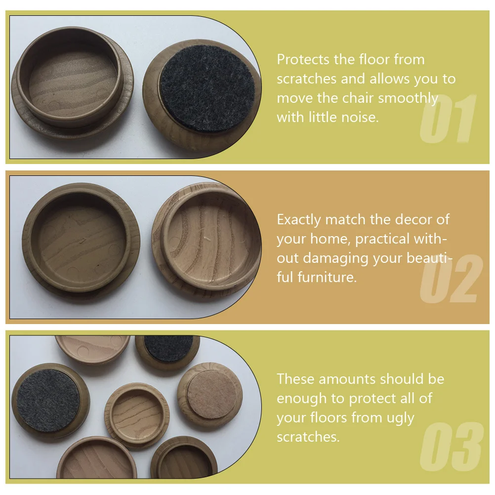 4Pcs Wood Style Chair Leg Covers Floor Protectors Furniture Pads Smooth Moving Chair Legs Sliders Scratch Guards
4Pcs Wood Style Chair Leg Covers Floor Protectors Furniture Pads Smooth Moving Chair Legs Sliders Scratch Guards