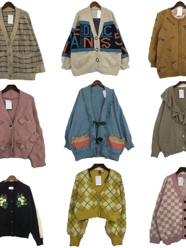 Vintage Small Knitted Cardigan Outerwear ex Woolen Retro Versatile National Premium Winter Sweater Moisture ng Long ...
Vintage Small Knitted Cardigan Outerwear ex Woolen Retro Versatile National Premium Winter Sweater Moisture ng Long ...