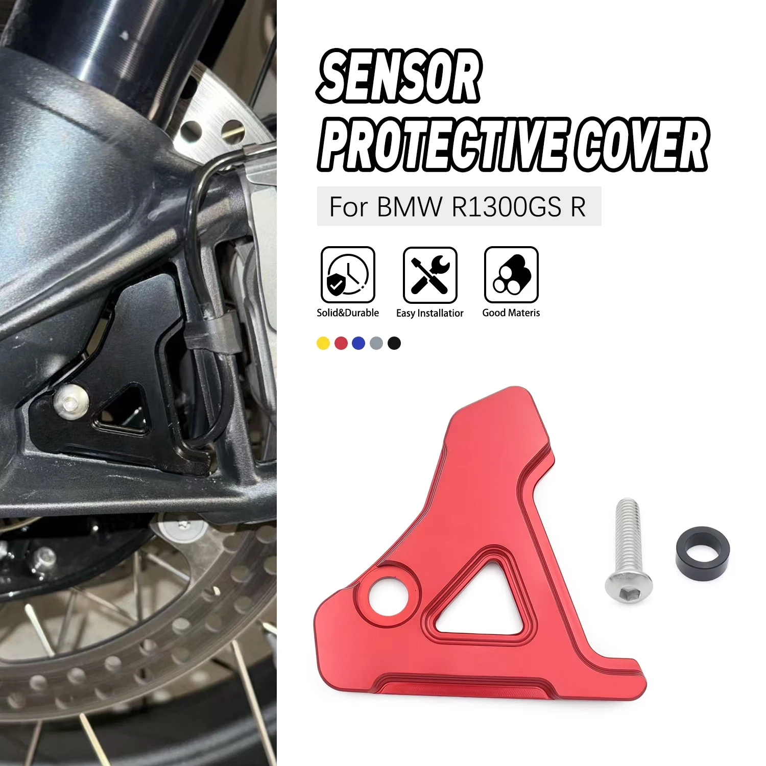 For BMW R1300GS R 1300 GS R 1300GS ADVENTURE ADV 2024 2025 Motorcycle Aluminum Front Wheel ABS Sensor Protection Guard Cover
For BMW R1300GS R 1300 GS R 1300GS ADVENTURE ADV 2024 2025 Motorcycle Aluminum Front Wheel ABS Sensor Protection Guard Cover