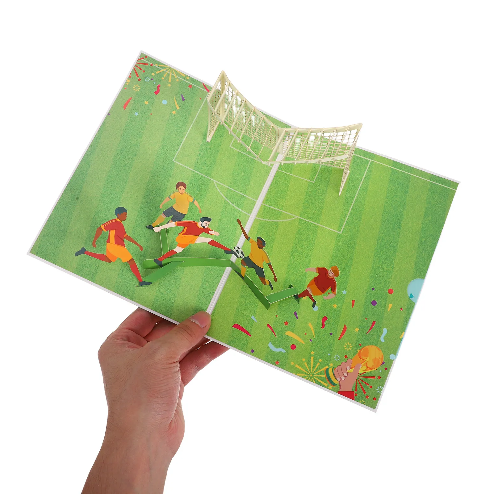3D-открытка с футбольной тематикой, премиум-класса, для подростков и взрослых, компактная, с объемным эффектом, для дня рождения, декоративная, с печатью.
3D-открытка с футбольной тематикой, премиум-класса, для подростков и взрослых, компактная, с объемным эффектом, для дня рождения, декоративная, с печатью.