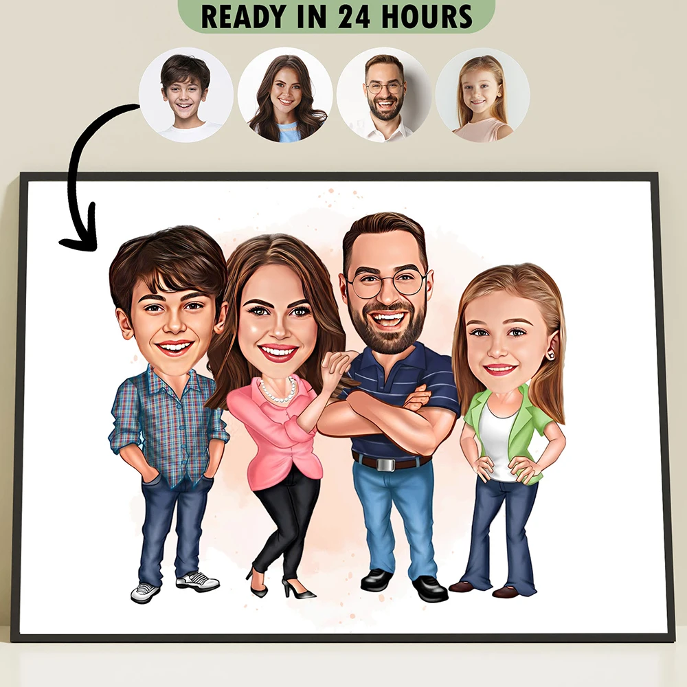 Personalized Men Women Two Couples Group Photo Portrait Customized Wall Art Poster And Prints Picture Canvas Painting Decoration
Personalized Men Women Two Couples Group Photo Portrait Customized Wall Art Poster And Prints Picture Canvas Painting Decoration